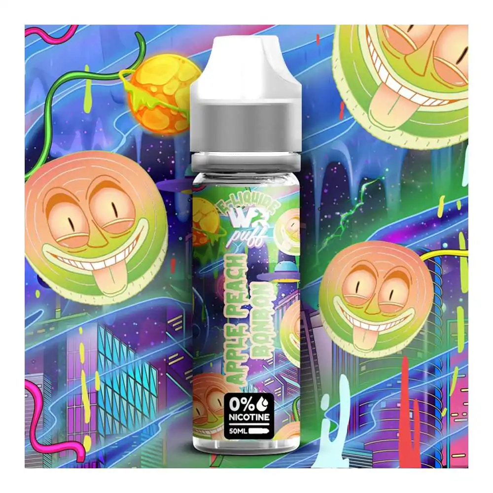 E-liquide WHITE RABBIT Apple Peach Bonbon