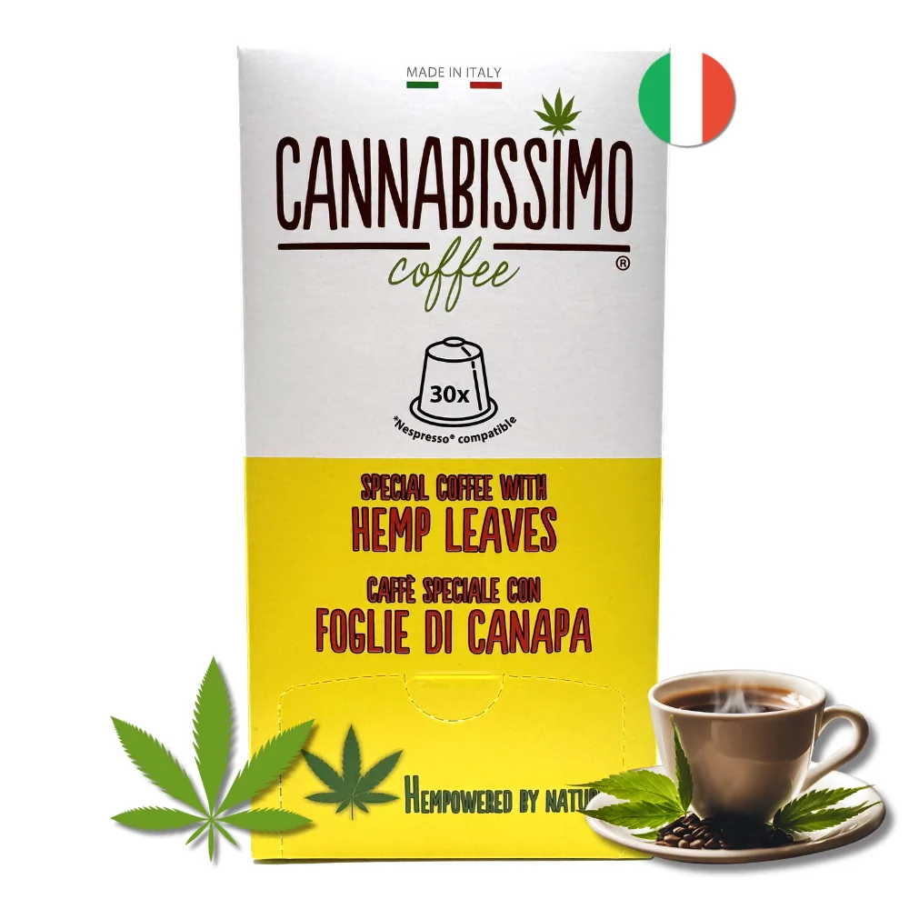 Café aux Feuilles de Chanvre Cannabissimo capsules