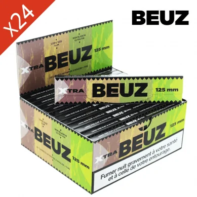 Boite de 24 carnets de Feuille Slim Long 125mm Beuz + Tips