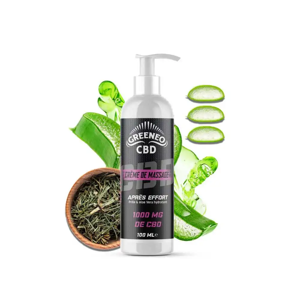 Crème de massage CBD après effort