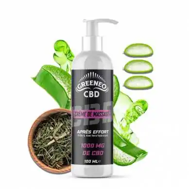 Crème de massage CBD après effort