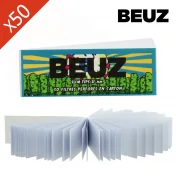 Filtres Beuz Slim Tips 21mm Skeleton Boîte de 50 carnets