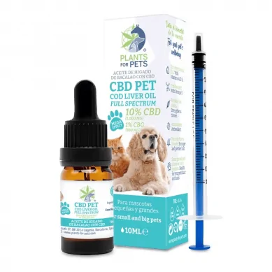 Huile animaux CBD 10% CBG 1%