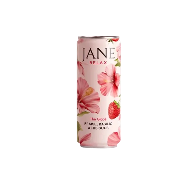 Thé CBD hibiscus fraise basilic bio | JANE